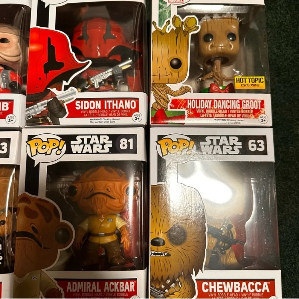 Funko Pop 10-Piece Bundle — Star Wars + DC NIB with Summer Con BB-8 & Flocked - Picture 4 of 6